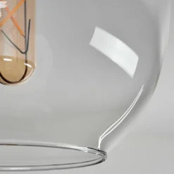 hofstein Plafonnier - Verre Apedo Laiton, 1 lumière