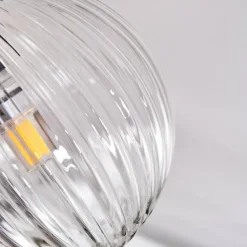 hofstein Plafonnier - Verre Chehalis Clair, 5 lumières