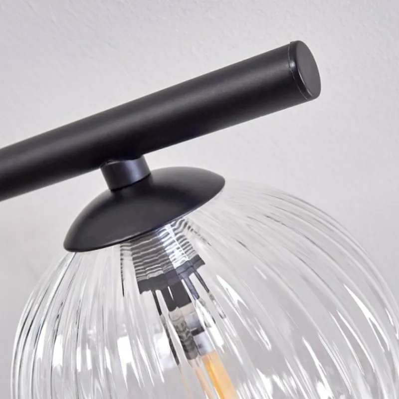 hofstein Plafonnier - Verre Chehalis Clair, 5 lumières