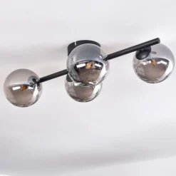 hofstein Plafonnier - Verre Chehalis Fumé, 4 lumières