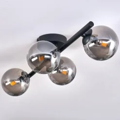 hofstein Plafonnier - Verre Chehalis Fumé, 4 lumières