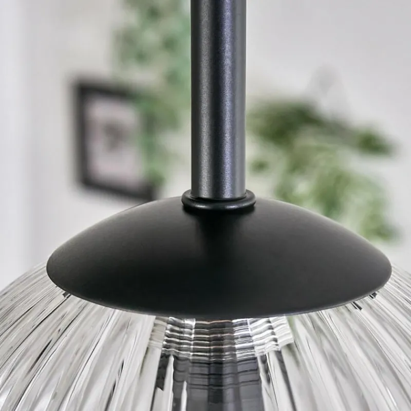 hofstein Plafonnier - Verre Chehalis Clair, 5 lumières