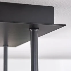 hofstein Plafonnier - Verre Chehalis Clair, Fumé, 5 lumières