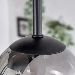 Suspension Verre Fumé-hofstein Plafonnier - Verre Chehalis Clair, Fumé, 5 lumières