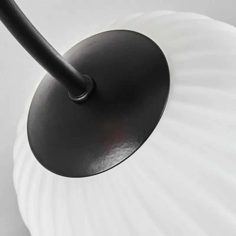 hofstein Plafonnier - Verre Chehalis Noir, 6 lumières