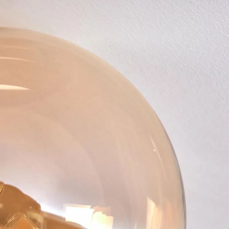 hofstein Plafonnier - Verre Chehalis Ambre, 4 lumières