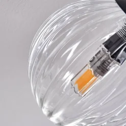 hofstein Plafonnier - Verre Chehalis Clair, 4 lumières