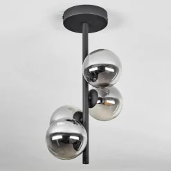 hofstein Plafonnier - Verre Chehalis Fumé, 4 lumières