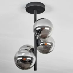 hofstein Plafonnier - Verre Chehalis Fumé, 4 lumières