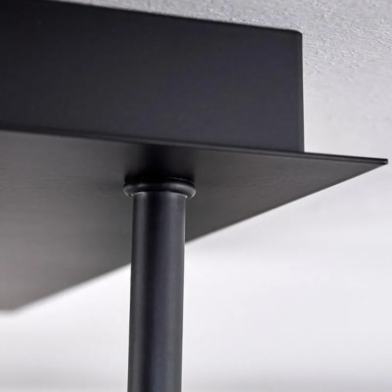 Lampes Dorées-hofstein Plafonnier - Verre Chehalis Or, Noir, 5 lumières