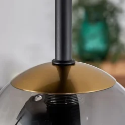 Lampes Dorées-hofstein Plafonnier - Verre Chehalis Or, Noir, 5 lumières