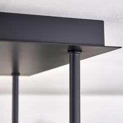 hofstein Plafonnier - Verre Chehalis Or, Noir, 5 lumières