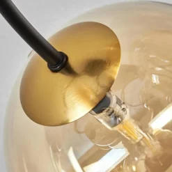 Lampes Dorées-hofstein Plafonnier - Verre Chehalis Or, Noir, 6 lumières