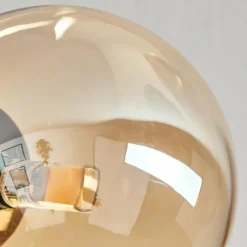 hofstein Plafonnier - Verre Chehalis Or, Noir, 6 lumières