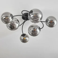 hofstein Plafonnier - Verre Chehalis Fumé, 6 lumières