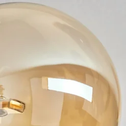 hofstein Plafonnier - Verre Chehalis Ambre, Fumé, 6 lumières