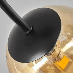 hofstein Plafonnier - Verre Chehalis Ambre, Fumé, 6 lumières