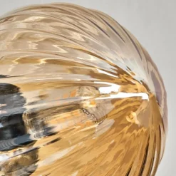 hofstein Plafonnier - Verre Chehalis Ambre, 6 lumières