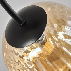 hofstein Plafonnier - Verre Chehalis Ambre, 6 lumières