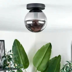 hofstein Plafonnier - Verre Gastor Fumé, 1 lumière