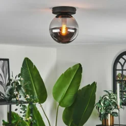 hofstein Plafonnier - Verre Gastor Fumé, 1 lumière