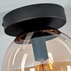 hofstein Plafonnier - Verre Gastor Ambre, 1 lumière