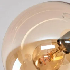 hofstein Plafonnier - Verre Gastor Ambre, 5 lumières