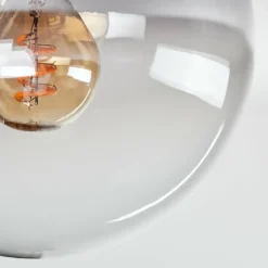 hofstein Plafonnier - Verre Gastor Clair, Fumé, 1 lumière