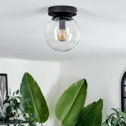 hofstein Plafonnier - Verre Gastor Clair, 1 lumière