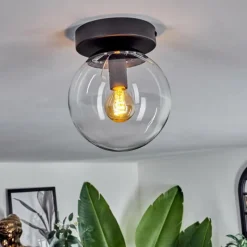 hofstein Plafonnier - Verre Gastor Clair, 1 lumière