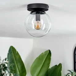 hofstein Plafonnier - Verre Gastor Clair, 1 lumière