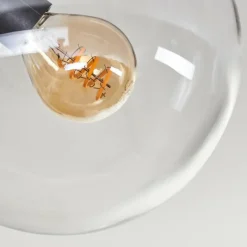 hofstein Plafonnier - Verre Gastor Clair, 3 lumières