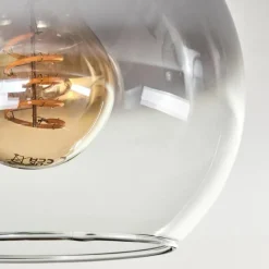 hofstein Plafonnier - Verre Koyoto Écru, Noir, 3 lumières