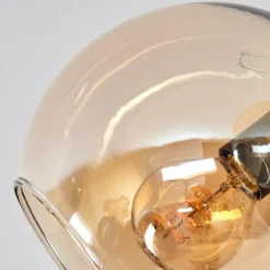 hofstein Plafonnier - Verre Koyoto Ambre, 5 lumières