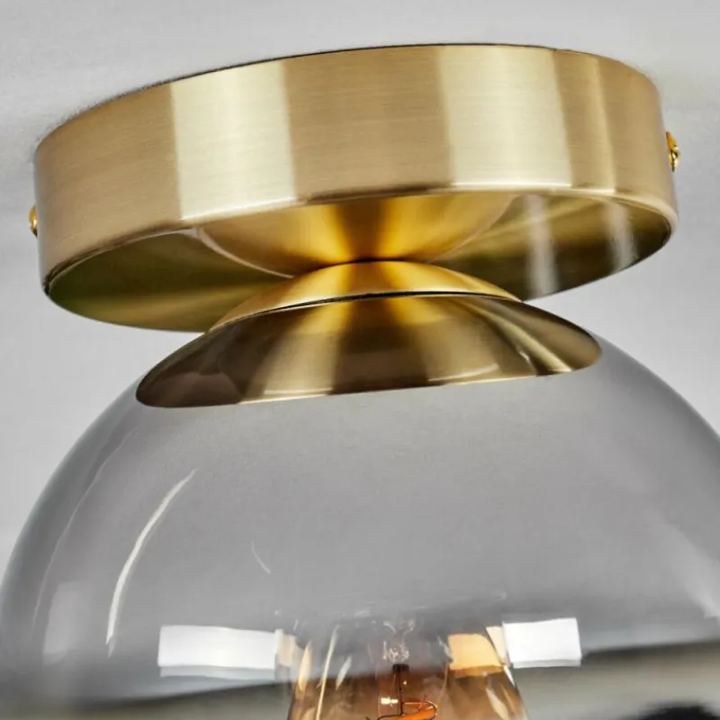 hofstein Plafonnier - Verre Koyoto Laiton, 1 lumière