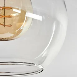 hofstein Plafonnier - Verre Koyoto Écru, Noir, 4 lumières