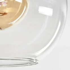 hofstein Plafonnier - Verre Koyoto Écru, Noir, 3 lumières