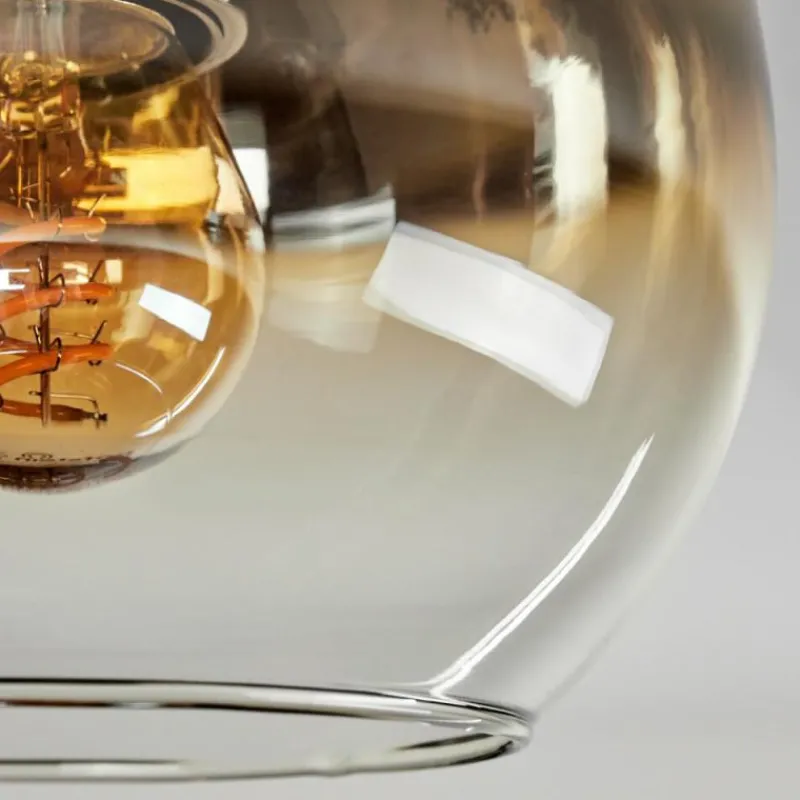 hofstein Plafonnier - Verre Koyoto Laiton, 1 lumière