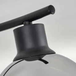 hofstein Plafonnier - Verre Koyoto Chrome, Clair, Fumé, 4 lumières