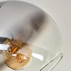 hofstein Plafonnier - Verre Koyoto Chrome, Clair, Fumé, 3 lumières