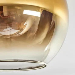 Lampes Dorées-hofstein Plafonnier - Verre Koyoto Écru, Noir, 4 lumières