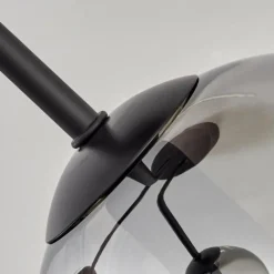 hofstein Plafonnier - Verre Koyoto Noir, 3 lumières