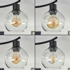 hofstein Plafonnier - Verre Koyoto Clair, 4 lumières