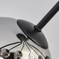 hofstein Plafonnier - Verre Koyoto Chrome, Fumé, 7 lumières