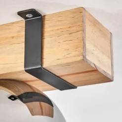 hofstein Plafonnier - Verre Montgomery Écru, Noir, 1 lumière