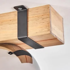 hofstein Plafonnier - Verre Montgomery Écru, Noir, 1 lumière