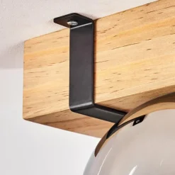 hofstein Plafonnier - Verre Montgomery Écru, Noir, 1 lumière