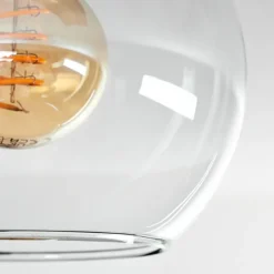 hofstein Plafonnier - Verre Montgomery Écru, Noir, 2 lumières