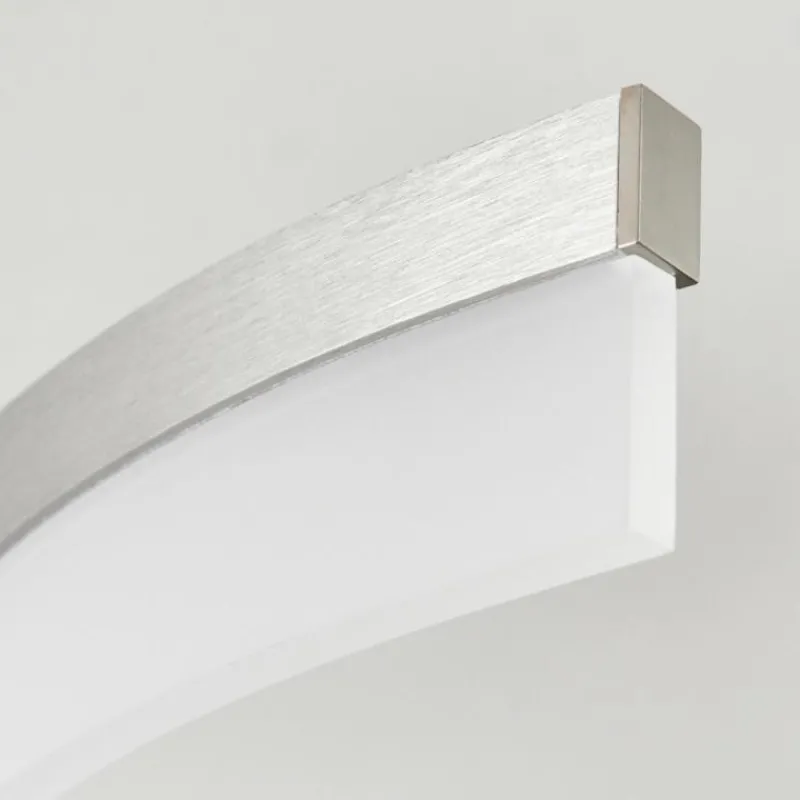 hofstein Plafonnier Vignats LED Nickel mat, 4 lumières, Télécommandes