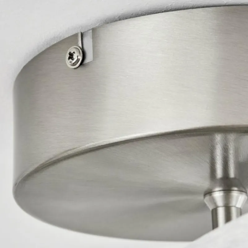 hofstein Plafonnier Vignats LED Nickel mat, 4 lumières, Télécommandes